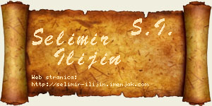 Selimir Ilijin vizit kartica